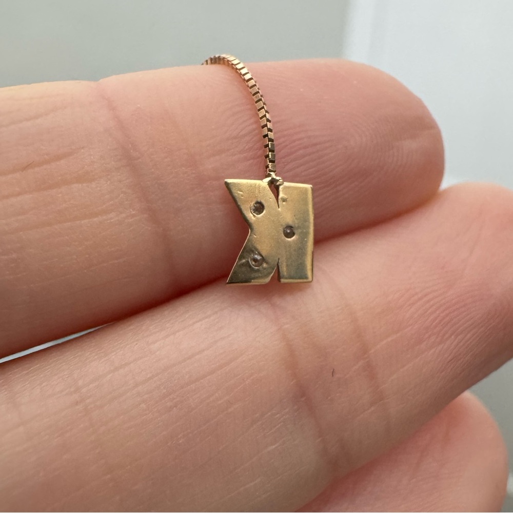 10K Gold « K » Earring Threader - Picture 4 of 6